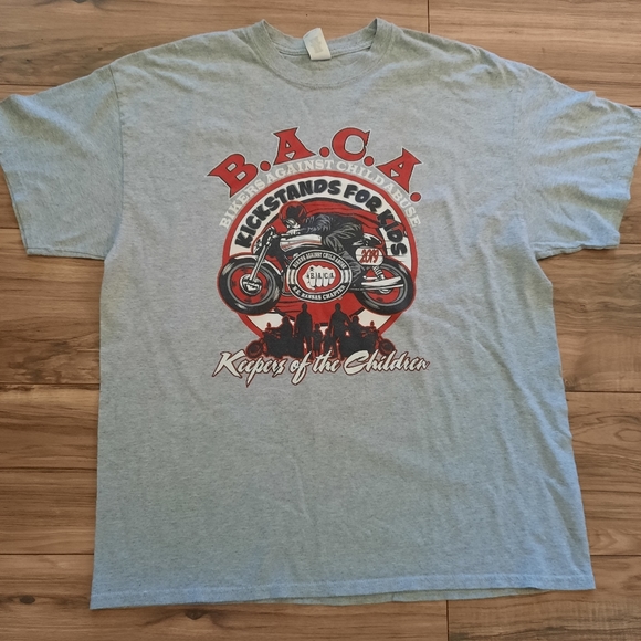 Gildan Other - Mens size XL short sleeve shirt. Bikers against child abuse shirt.